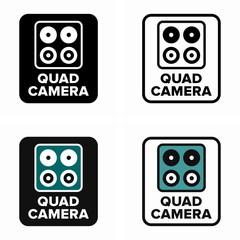 Quad camera, four lenses technology