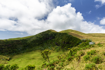 Fototapeta na wymiar Caldera on Pico Island