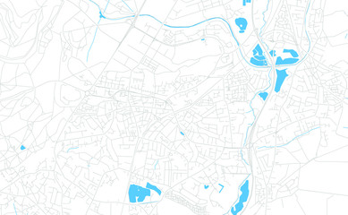 Aldershot, England bright vector map