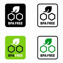 BPA free, no Bisphenol A information sign