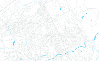 Livingston, Schottland bright vector map