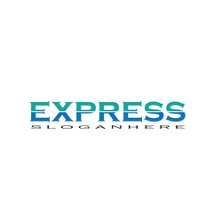 Fast Forward Express logo designs vector, Simple Express logo template