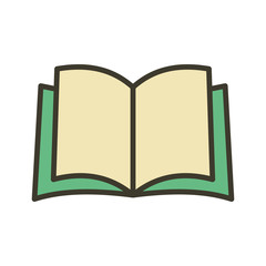 Open book icon vector design templates