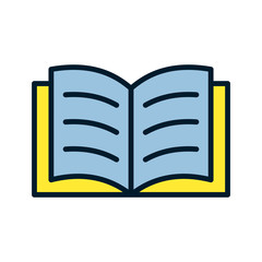Open book icon vector design templates