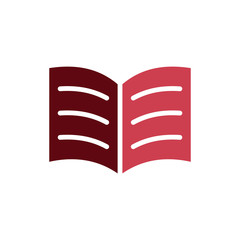 Open book icon vector design templates