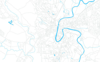Durham, England bright vector map