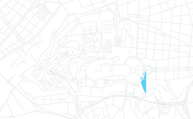 Vatican City, Vatican bright vector map