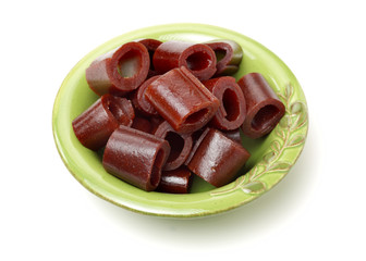 Hawthorn products on white background 