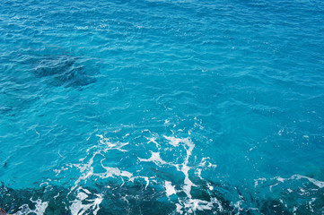 Blue sea water background texture