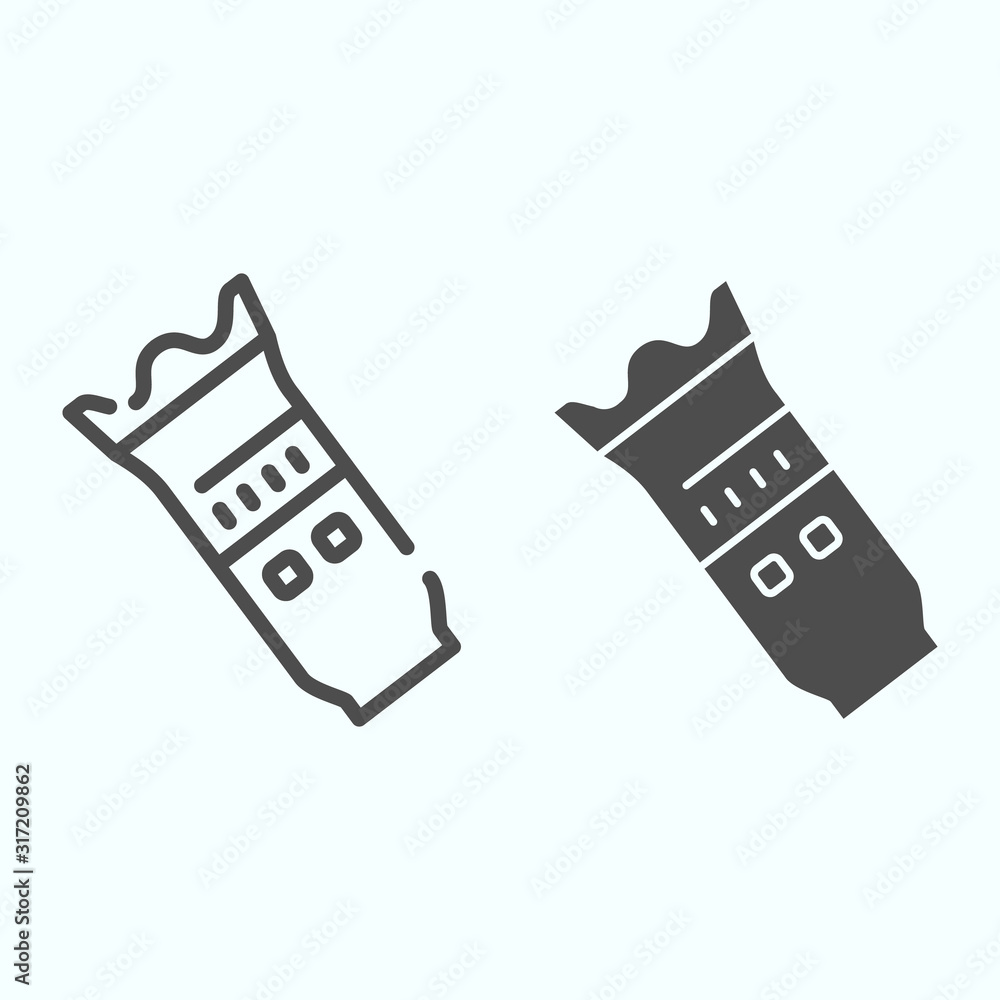 Poster modern camera lens line and solid icon. camera objective vector illustration isolated on white. prof
