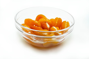 Naklejka na ściany i meble Isolated dried apricots with cheese on white background with clipping path