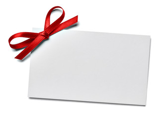 ribbon bow card note chirstmas celebration greeting invitation