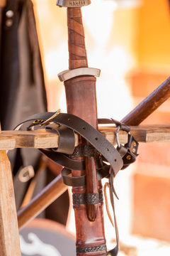Medieval sword detail