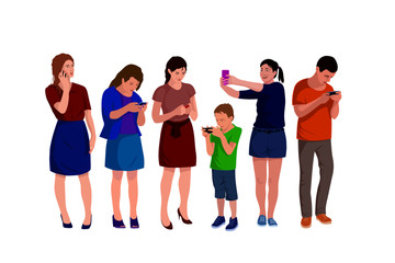 Obraz premium group of young people