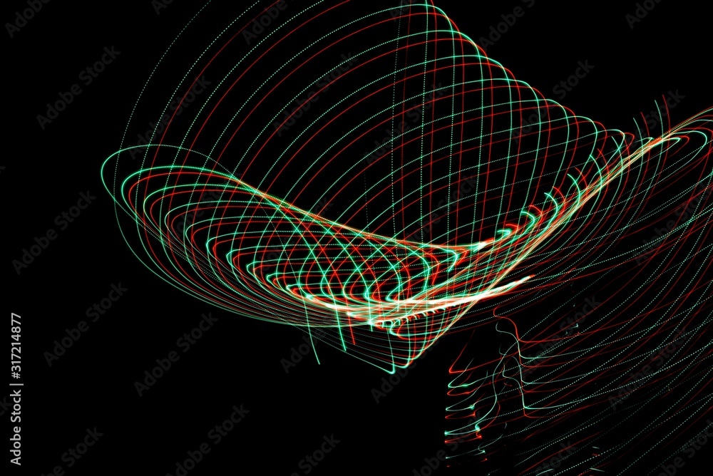 Poster cool beautifully made vibrant background of colorful lights created with a slow shutter speed