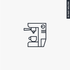 Coffee machine line icon