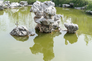 Fototapeta na wymiar View on the enchanting West Lake, Hangzhou, China