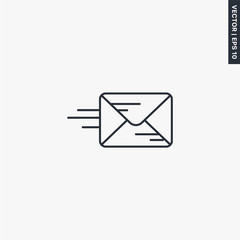 Mail icon, linear style sign for mobile concept and web design