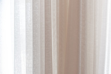 Fototapeta premium white curtain lay on window