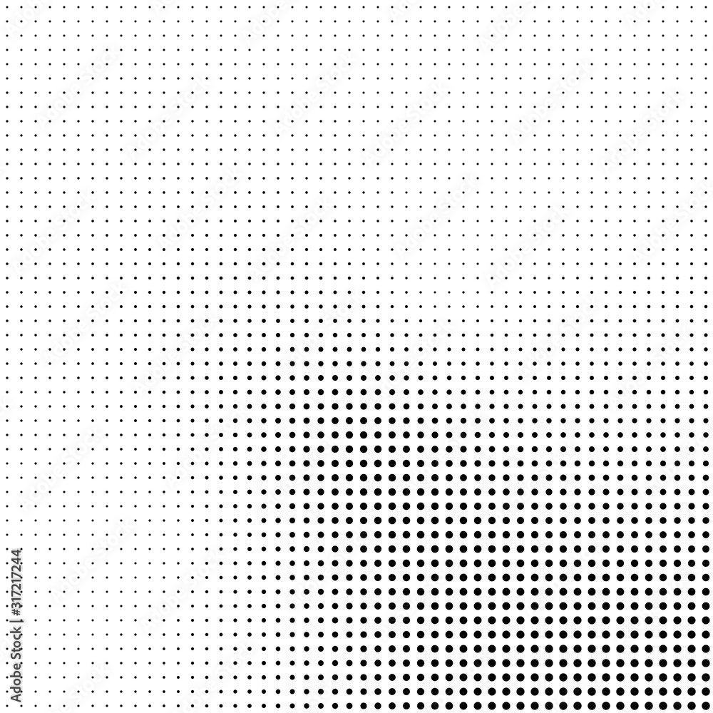 Poster abstract halftone background in black and white. dotted vector pattern