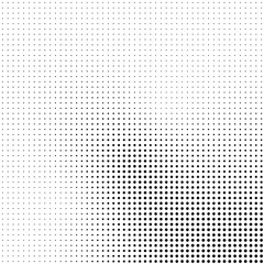 Abstract halftone background in black and white. Dotted vector pattern