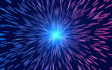 Abstract background with particles liquid dynamic flow. Shining abstract particle flow background.