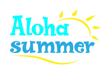 Aloha summer vector file