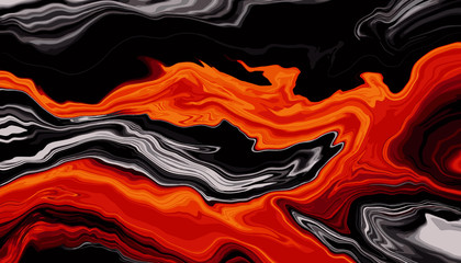 weelderige lava kleur Marmeren textuur achtergrond vector. Panoramisch marmering textuurontwerp voor banner, uitnodiging, behang, headers, website, gedrukte advertenties, verpakkingsontwerpsjabloon.