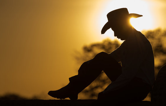 Cowboy at Sunrise