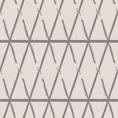 Fotobehang Vector repeat seamless triangle pattern print background © Doeke