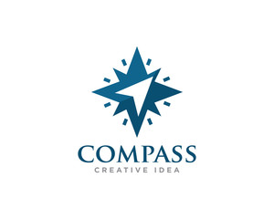 Compass Logo Design Vector