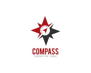 Obraz premium Compass Logo Design Vector