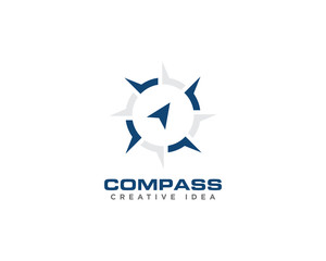 Compass Logo Design Vector