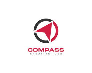 Compass Logo Design Vector