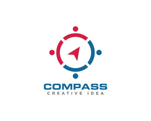 Compass Logo Design Vector