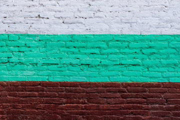 colorful bricked wall background or texture.