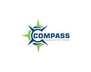 Compass Logo Design Vector