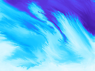 Blue and Cyan cloudy abstract background