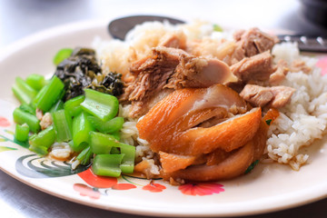 Rice with Pork Leg foods 