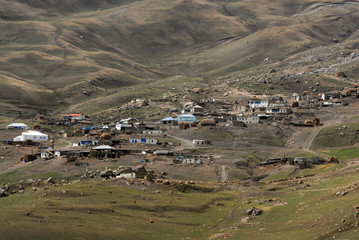 Alpine village Jek, Quba-Khachmaz Region, Azerbaijan, Caucasus.