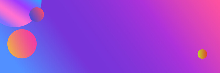 Colorful geometric abstract neon banner , bright gradient , vector illustration