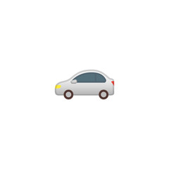 Automobile Vector Icon. Isolated Car Emoji, Emoticon Illustration