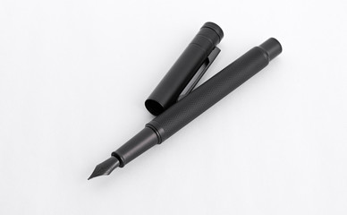 Fountain writing pen isolated on white background