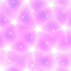 Magic starry pink glitter pattern
