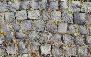 Beautiful photo of old natural stone pavement background