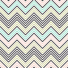 Tapeten Chevron-nahtloses Muster. Vektor abstrakter Zickzack-Hintergrund © AllNikArt