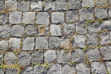 Beautiful photo of old natural stone pavement background