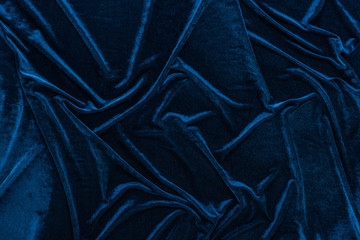 top view of crumpled textured velour cloth