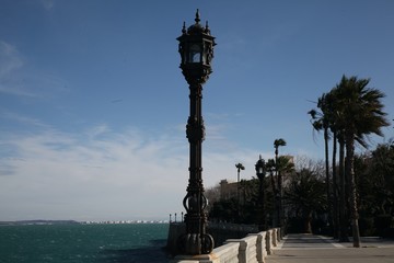 Fototapeta na wymiar Lamp in Cadiz 