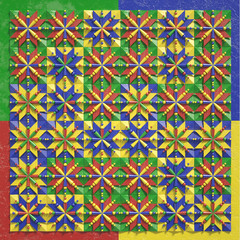 Fototapeta premium Beautiful, cheerful pattern background. 3d illustration, 3d rendering.
